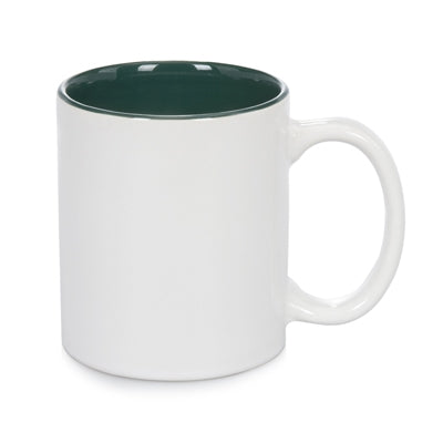 11 oz Two Tone Colored Mug - Green - Orca