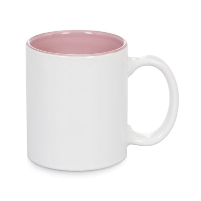 11 oz Two Tone Colored Mug - Pink - Orca