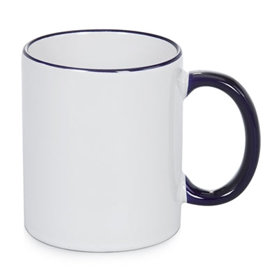 11 oz Rim & Handle Colored Mug - Blue - ORCA