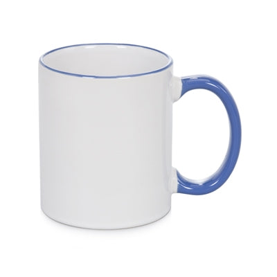11 oz Rim & Handle Colored Mug - Cambridge Blue - ORCA
