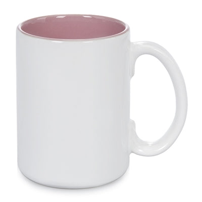 15 oz Two Tone Colored Mug - Pink - Orca