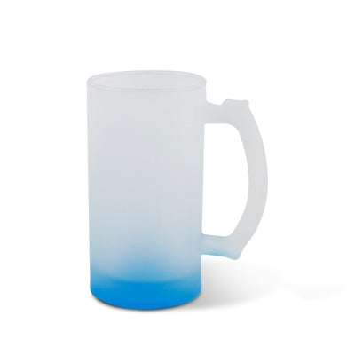 16 oz Glass Beer Stein - Frosted - Gradient Blue - ORCA