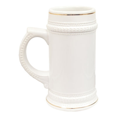 22 oz. Beer Stein - White - Orca