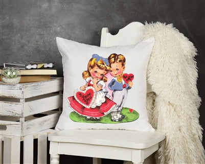 17" White Sublimation Pillow Cover