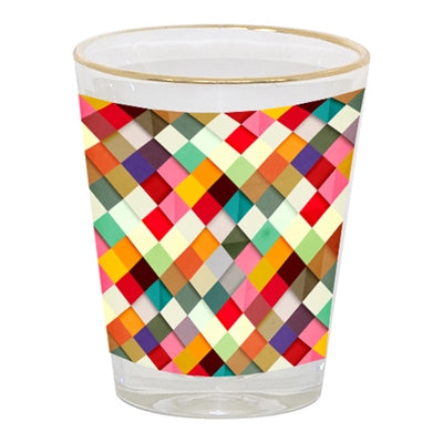 1.5 oz Shot Glass With Gold Rim
