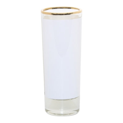 2 oz Glass Shooter w/Gold Rim