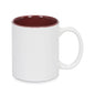 11 oz Two Tone Colored Mug - Maroon - Orca