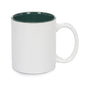 11 oz Two Tone Colored Mug - Green - Orca