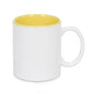 11 oz Two Tone Colored Mug - Yellow - Orca