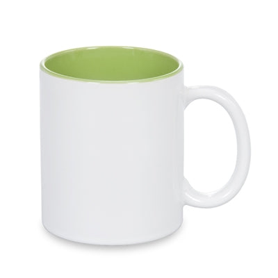 11 oz Two Tone Colored Mug - Light Green - Orca
