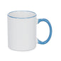 11 oz Rim & Handle Colored Mug - Light Blue - ORCA