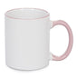 11 oz Rim & Handle Colored Mug - Pink - ORCA