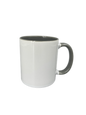 11 oz. Ceramic Mug - Inner/Handle - Gray - Orca