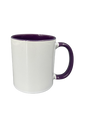11 oz. Ceramic Mug - Inner/Handle - Purple - Orca