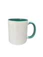 11 oz. Ceramic Mug - Inner/Handle - Malachite Green - Orca