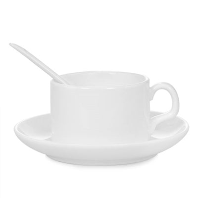 4 oz. Coffee Mug with Saucer and Spoon - Orca