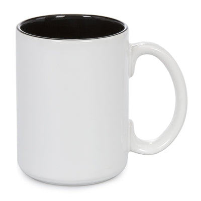 15 oz Two Tone Colored Mug - Black - Orca