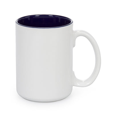 15 oz Two Tone Colored Mug - Navy - Orca