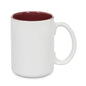 15 oz Two Tone Colored Mug - Maroon - Orca