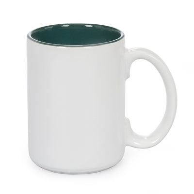 15 oz Two Tone Colored Mug - Green - Orca