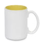 15 oz Two Tone Colored Mug - Yellow - Orca