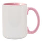 15 oz. Ceramic Mug Inner/Handle - Pink - Orca