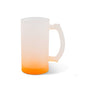 16 oz Glass Beer Stein - Frosted - Gradient Orange - ORCA