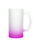 16 oz Glass Beer Stein - Frosted - Gradient Purple - ORCA