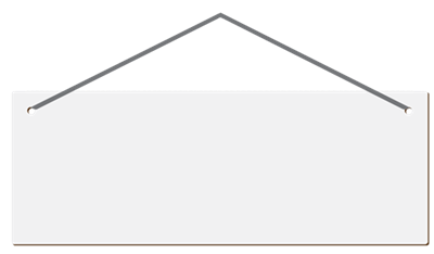 Unisub Hardboard Signage Large Rectangle