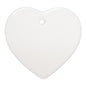 Ceramic Ornament - 3" Heart  25pcs/pack