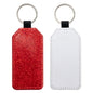 Fashion Sparkle Keychain - Red Rectangle (PU)