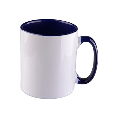 11 oz. Ceramic Mug - Inner/Handle - Navy Blue - Orca