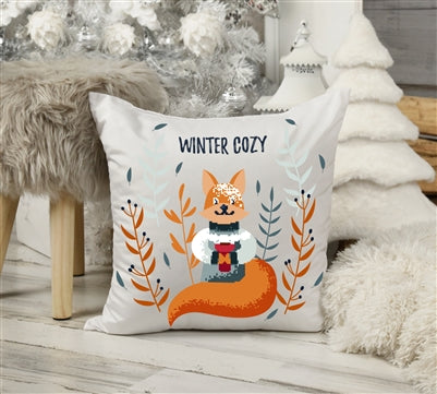 17" White Sublimation Pillow Cover